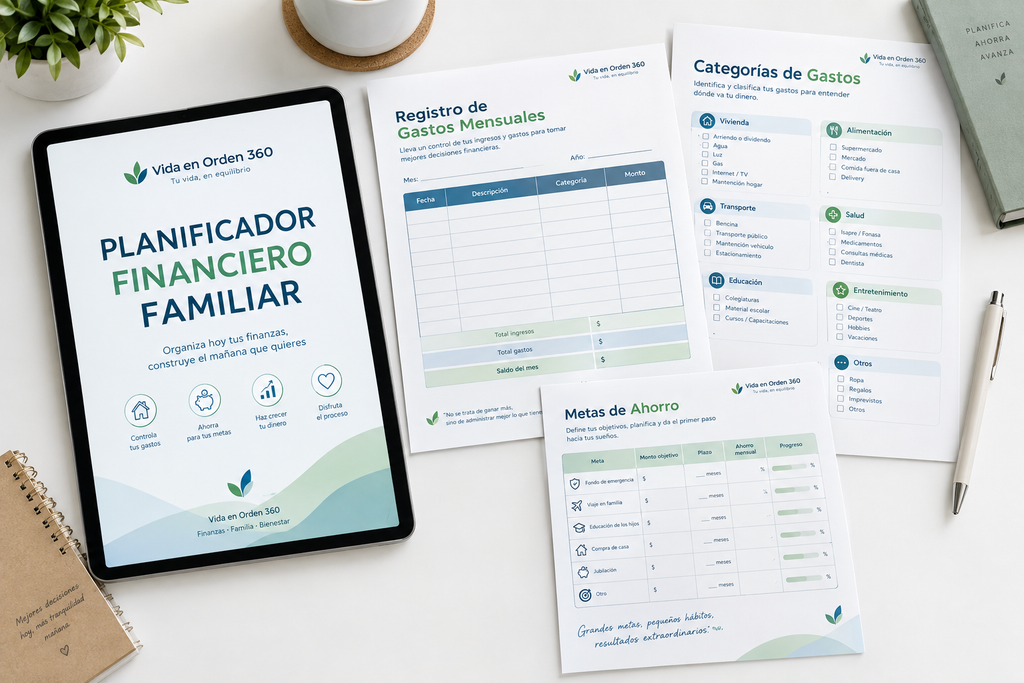 Planificador Financiero Familiar PDF – Vida en Orden 360
