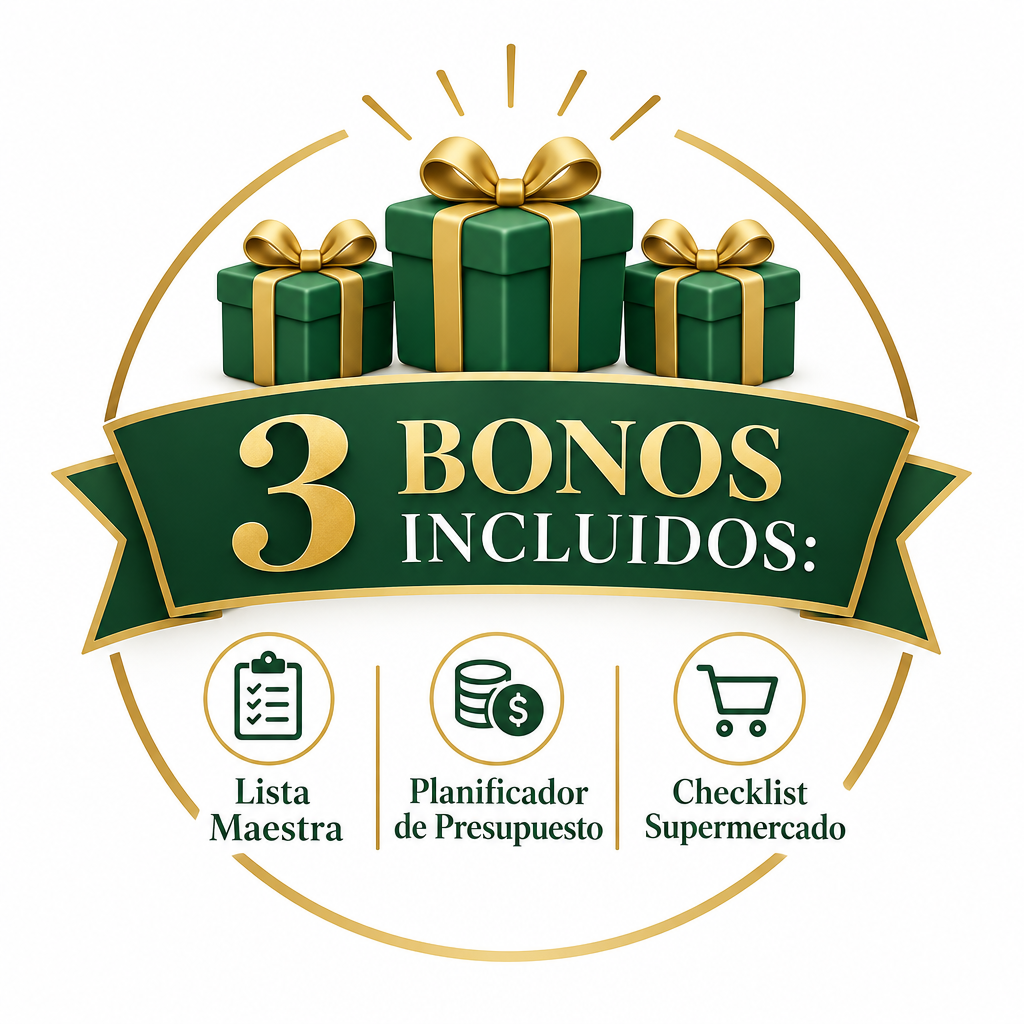 3 bonos incluidos gratis